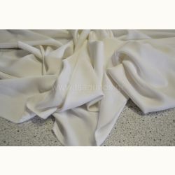 ΥΦΑΣΜΑ ΤΥΠΟΥ ''WOOL CREPE'' ΣΠΑΣΜΕΝΟ ΛΕΥΚΟ - Ρετάλι 0.60μ.