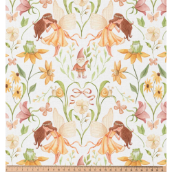 ΥΦΑΣΜΑ ΠΟΠΛΙΝΑ 100% ΒΑΜΒΑΚΙ - FAIRY MEADOW