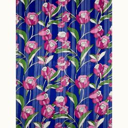 ΥΦΑΣΜΑ ΜΟΥΣΕΛΙΝΑ ΕΜΠΡΙΜΕ LUREX (ΧΡΥΣΗ ΚΛΩΣΤΗ) ΦΛΟΡΑΛ ΜΠΛΕ ΡΟΥΑ-ΦΟΥΞΙΑ