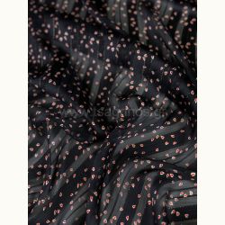 ΥΦΑΣΜΑ ΜΟΥΣΕΛΙΝΑ ΕΜΠΡΙΜΕ LUREX (ΧΡΥΣΗ ΚΛΩΣΤΗ) ΦΥΛΛΑ ΜΑΥΡΑ