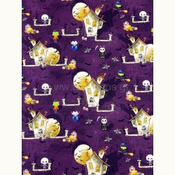 ΥΦΑΣΜΑ ΠΟΠΛΙΝΑ 100% ΒΑΜΒΑΚI (HALLOWEEN)