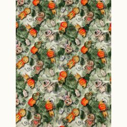 ΥΦΑΣΜΑ ΠΟΠΛΙΝΑ 100% ΒΑΜΒΑΚI (HALLOWEEN)