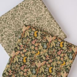 ΥΦΑΣΜΑ 100% ΒΑΜΒΑΚΕΡΟ ΠΥΚΝΟ ΜΕ ΥΦΑΝΣΗ ΛΙΝΟΥ (LINO BLOOM) JUNGLE GARDEN