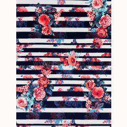 ΥΦΑΣΜΑ ΖΕΡΣΕΙ ΕΛΑΣΤΙΚΟ (ΡΙΓΕ ΜΠΛΕ ΣΚΟΥΡΟ ΦΛΟΡΑΛ ΣΧΕΔΙΑ)