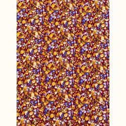 ΥΦΑΣΜΑ 100% ΒΙΣΚΟΖ - ΜΠΟΡΝΤΟ ΒΑΣΗ ΜΕ ΚΙΤΡΙΝΟ & ΜΠΛΕ/ΜΩΒ ΜΙΚΡΑ ΦΛΟΡΑΛ