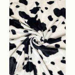 ΥΦΑΣΜΑ ΓΟΥΝΑ ΛΕΠΤΗ ΟΙΚΟΛΟΓΙΚΗ ''COW PRINT BLACK AND ECRU''