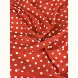 ΥΦΑΣΜΑ ΚΡΕΠ ΖΟΡΖΕΤΑ (ORANGE DOT BUBBLE)