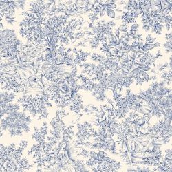 ΥΦΑΣΜA ΛΟΝΕΤΑ PRINTED (ΜΑΛΑΚΟ ΚΑΡΑΒΟΠΑΝΟ) POMPADOUR BLUE