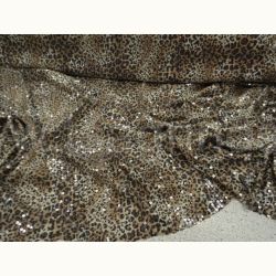 ΥΦΑΣΜΑ ΠΟΥΛΙΑ ΣΕ ΒΑΣΗ ΔΙΧΤΥ ΕΛΑΣΤΙΚΟ (ANIMAL PRINT BEIGE - GOLD)