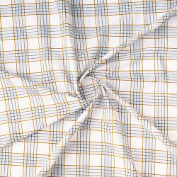 ΥΦΑΣΜΑ ΒΑΜΒΑΚΕΡΟ VINTAGE - ΚΑΡΟ ΕΚΡΟΥ/ ΜΠΛΕ/ ΓΚΡΙ - Ρετάλι 3.70μ.