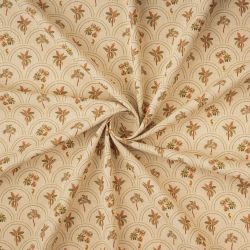 ΥΦΑΣΜΑ 100% ΒΑΜΒΑΚΕΡΟ ΠΥΚΝΟ ΜΕ ΥΦΑΝΣΗ ΛΙΝΟΥ (LINO BLOOM) PALM PARADISE