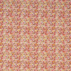 ΥΦΑΣΜΑ ΠΟΠΛΙΝΑ 100% ΒΑΜΒΑΚΙ DIGITAL PRINT - LIBERTY FLORAL ΜΙΚΡΟ ΡΟΖ / ΠΟΡΤΟΚΑΛΙ 