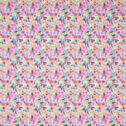 ΥΦΑΣΜΑ ΠΟΠΛΙΝΑ 100% ΒΑΜΒΑΚΙ DIGITAL PRINT - ΠΟΛΥΧΡΩΜΑ ΜΙΚΡΑ ΛΟΥΛΟΥΔΙΑ