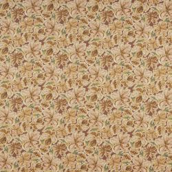 ΥΦΑΣΜΑ 100% ΒΑΜΒΑΚΕΡΟ ΠΥΚΝΟ ΜΕ ΥΦΑΝΣΗ ΛΙΝΟΥ (LINO BLOOM) HERITAGE FLOWERS