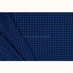 ΥΦΑΣΜΑ ΕΛΑΣΤΙΚΟ ΒΑΡΥ ΠΟΥΝΤΟ ΝΤΙ ΡΟΜΑ (PUNTO ROMA) PIED DE POULE ΜΑΥΡΟ - ΜΠΛΕ (Ρετάλια 1.20+1.50+2 μέτρα)