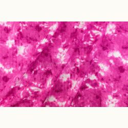 ΥΦΑΣΜΑ ΒΑΜΒΑΚΕΡΗ ΜΟΥΣΕΛΙΝΑ ΜΠΡΟΝΤΕΡΙ (DOUBLE GAUZE) TIE DYE ΦΟΥΞΙΑ