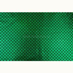 ΥΦΑΣΜΑ ΕΛΑΣΤΙΚO FOIL ΛΕΠΙ ''LYCRA FANTASIA'' (FISH SCALE GREEN)