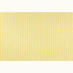 ΥΦΑΣΜΑ ΠΟΠΛΙΝΑ 100% ΒΑΜΒΑΚΙ ΚΑΡΟ VICHY (ΣΧΕΔΙΟ ΜΙΚΡΟ ΚΙΤΡΙΝΟ-ΑΣΠΡΟ)