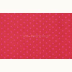 ΥΦΑΣΜΑ ΠΟΠΛΙΝΑ 100% ΒΑΜΒΑΚΙ ΣΧΕΔΙΟ ΠΟΥΑ ΑΡΑΙΟ ΜΕΣΑΙΟ (ΚΟΚΚΙΝΟ - ΦΟΥΞΙΑ)