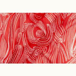 ΥΦΑΣΜΑ ΜΟΥΣΕΛΙΝΑ ΕΜΠΡΙΜΕ LUREX (ΧΡΥΣΗ ΚΛΩΣΤΗ) ΣΧΕΔΙΟ ΓΕΩΜΕΤΡΙΚΟ ΣΧΗΜΑ ΑΠΟ ΚΟΥΚΙΔΕΣ ΚΟΚΚΙΝΟ ΛΟΥΡΕΞ