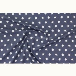 ΥΦΑΣΜΑ ΠΟΠΛΙΝΑ 100% ΒΑΜΒΑΚΙ ΣΧΕΔΙΟ ΑΣΤΕΡΙΑ (ΓΚΡΙ - ΑΣΠΡΟ)