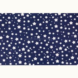 ΥΦΑΣΜΑ ΠΟΠΛΙΝΑ 100% ΒΑΜΒΑΚΙ ΣΧΕΔΙΟ ΑΣΤΕΡΙΑ (ΜΠΛΕ ΣΚΟΥΡΟ - ΑΣΠΡΟ)