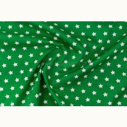 ΥΦΑΣΜΑ ΠΟΠΛΙΝΑ 100% ΒΑΜΒΑΚΙ ΣΧΕΔΙΟ ΑΣΤΕΡΙΑ (ΠΡΑΣΙΝΟ - ΑΣΠΡΟ)
