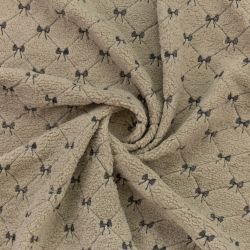 ΥΦΑΣΜΑ ΓΟΥΝΑ TEDDY ΜΕ ΚΕΝΤΗΜΑ ΦΙΟΓΚΑΚΙΑ ΜΠΕΖ ΣΚΟΥΡΟ - ΑΦΡΑΤΟ ΓΙΑ ΡΟΥΧΑ, ΚΟΥΒΕΡΤΕΣ ΚΑΙ ΔΙΑΚΟΣΜΗΣΗ - Ρετάλι 3μ.