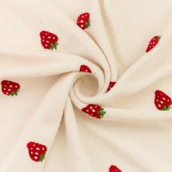 ΥΦΑΣΜΑ ΓΟΥΝΑ ΜΠΟΥΚΛΕ ΜΕ ΚΕΝΤΗΜΑ ΕΚΡΟΥ ΜΕ ΦΡΑΟΥΛΕΣ - ΑΦΡΑΤΟ ΓΙΑ ΡΟΥΧΑ, ΚΟΥΒΕΡΤΕΣ ΚΑΙ ΔΙΑΚΟΣΜΗΣΗ