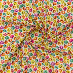 ΥΦΑΣΜΑ ΠΟΠΛΙΝΑ 100% ΒΑΜΒΑΚΙ DIGITAL PRINT - HALLOWEEN ΠΟΛΥΧΡΩΜΕΣ ΚΟΛΟΚΥΘΕΣ 