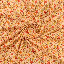 ΥΦΑΣΜΑ ΠΟΠΛΙΝΑ 100% ΒΑΜΒΑΚΙ DIGITAL PRINT - ΦΘΙΝΟΠΩΡΙΝΑ ΦΥΛΛΑ