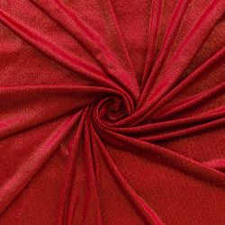 ΥΦΑΣΜΑ ΒΕΛΟΥΔΟ ΣΙΦΟΝ ΕΛΑΣΤΙΚΟ ΜΕ ΑΝΑΓΛΥΦΟ ΓΚΛΙΤΤΕΡ - ΚΟΚΚΙΝΟ/ΧΡΥΣΟ