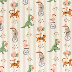 ΥΦΑΣΜΑ ΠΟΠΛΙΝΑ 100% ΒΑΜΒΑΚI - CIRCUS PARADE