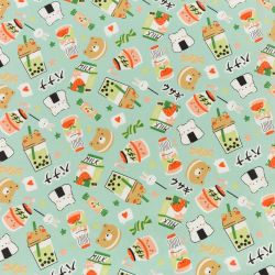 ΥΦΑΣΜΑ ΠΟΠΛΙΝΑ 100% ΒΑΜΒΑΚI - KAWAII BOBA