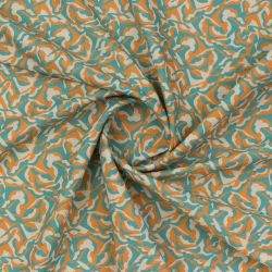 ΥΦΑΣΜΑ 100% ΒΑΜΒΑΚΕΡΟ ΠΥΚΝΟ ΜΕ ΥΦΑΝΣΗ ΛΙΝΟΥ (LINO BLOOM) 