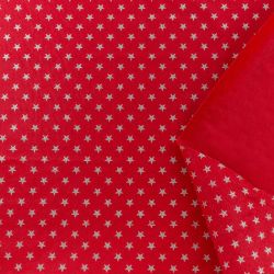 ΥΦΑΣΜΑ ΤΥΠΟΥ ΤΣΟΧΑ (ΦΕΤΡΙΝΑ) ΚΑΤΑΣΚΕΥΩΝ, ΜΕ ΑΝΑΓΛΥΦΑ ΓΚΛΙΤΤΕΡ ΑΣΤΕΡΑΚΙΑ - ΚΟΚΚΙΝΟ/ ΑΣΗΜΙ