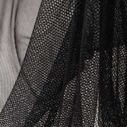 ΥΦΑΣΜΑ ΔΙΧΤΥ ΕΛΑΣΤΙΚΟ ΠΛΕΚΤΟ ΜΕ ΜΕΓΑΛΕΣ ΤΡΥΠΕΣ, ΜΑΥΡΟ