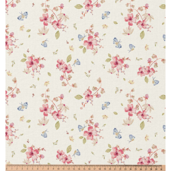 ΥΦΑΣΜΑ ΠΟΠΛΙΝΑ 100% ΒΑΜΒΑΚΙ DIGITAL PRINT - ΛΟΥΛΟΥΔΙΑ ΜΕ ΠΕΤΑΛΟΥΔΕΣ 