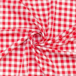 ΥΦΑΣΜΑ ΠΟΛΥΕΣΤΕΡΙΚΟ ΓΕΝΙΚΗΣ ΧΡΗΣΗΣ ''WORKWEAR'' ΚΑΡΟ ΜΕΓΑΛΟ ΑΣΠΡΟ - ΚΟΚΚΙΝΟ