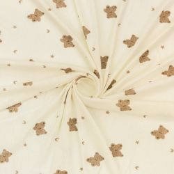 ΥΦΑΣΜΑ ΠΛΕΚΤΟ ΔΙΑΤΡΗΤΟ ''POINTELLE'' ΕΜΠΡΙΜΕ - ΑΡΚΟΥΔΑΚΙΑ & ΑΣΤΕΡΑΚΙΑ