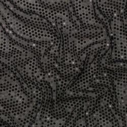 ΥΦΑΣΜΑ ΜΟΥΣΕΛΙΝΑ ΚΕΝΤΗΜΕΝΗ ΜΕ ΠΑΓΙΕΤΕΣ - ΜΑΥΡΟ