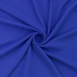 ΥΦΑΣΜΑ ΒΑΜΒΑΚΕΡΗ ΜΟΥΣΕΛΙΝΑ DOUBLE GAUZE – ΓΑΖΑ ΜΕ ΓΚΟΦΡΕ ΥΦΑΝΣΗ - ΜΠΛΕ ΡΟΥΑ ΣΚΟΥΡΟ