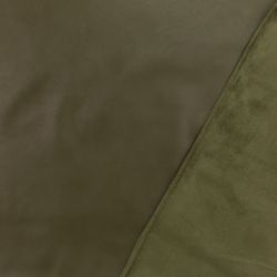 ΥΦΑΣΜΑ ΔΕΡΜΑΤΙΝΗ ΜΕ SUEDE ΕΠΕΝΔΥΣΗ ΕΛΑΣΤΙΚΗ - ΠΡΑΣΙΝΟ ΧΑΚΙ/ΛΑΔΙ