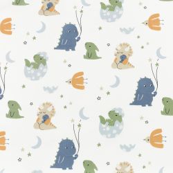 ΥΦΑΣΜΑ ΠΟΠΛΙΝΑ 100% ΒΑΜΒΑΚI - ΠΑΙΔΙΚΑ ΔΕΙΝΟΣΑΥΡΑΚΙΑ