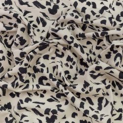 ΥΦΑΣΜΑ ΛΙΝΟ - ΒΙΣΚΟΖ ΣΥΜΜΙΚΤΟ - ΛΕΟΠΑΡ ΕΚΡΟΥ/ ΜΑΥΡΟ