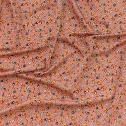 ΥΦΑΣΜΑ ΣΑΤΕΝ ΜΑΛΑΚΟ & ΧΥΤΟ ΕΜΠΡΙΜΕ ΜΙΚΡΑ ΦΛΟΡΑΛ ΠΕΤΑΛΑ - ΡΟΖ