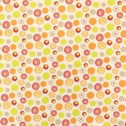 ΥΦΑΣΜA ΛΟΝΕΤΑ PRINTED (ΜΑΛΑΚΟ ΚΑΡΑΒΟΠΑΝΟ) ΠΟΛΥΧΡΩΜΟ ΜΟΤΙΒΟ ΜΕ ΚΥΚΛΟΥΣ & ΜΑΡΓΑΡΙΤΕΣ