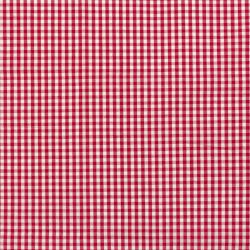 ΥΦΑΣΜΑ ΠΟΠΛΙΝΑ 100% ΒΑΜΒΑΚΙ ΚΑΡΟ ''VICHY'' ΣΧΕΔΙΟ ΜΙΚΡΟ ΚΟΚΚΙΝΟ - ΑΣΠΡΟ 