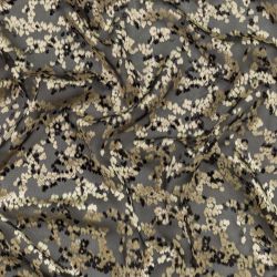 ΥΦΑΣΜΑ ΒΕΛΟΥΔΟ ΝΤΕΒΟΡΕ ΣΕ ΔΙΑΦΑΝΗ ΜΟΥΣΕΛΙΝΑ - ΑΚΑΝΟΝΙΣΤΟ ΦΛΟΡΑΛ ΜΑΥΡΟ/ΜΠΕΖ ΛΑΜΕ (Ρετάλι 2.20 μέτρα) 