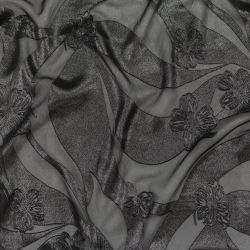 ΥΦΑΣΜΑ ΜΟΥΣΕΛΙΝΑ ΝΤΕΒΟΡΕ - ΜΑΥΡΟ/ ΑΣΗΜΙ ΛΑΜΕ ΦΛΟΡΑΛ